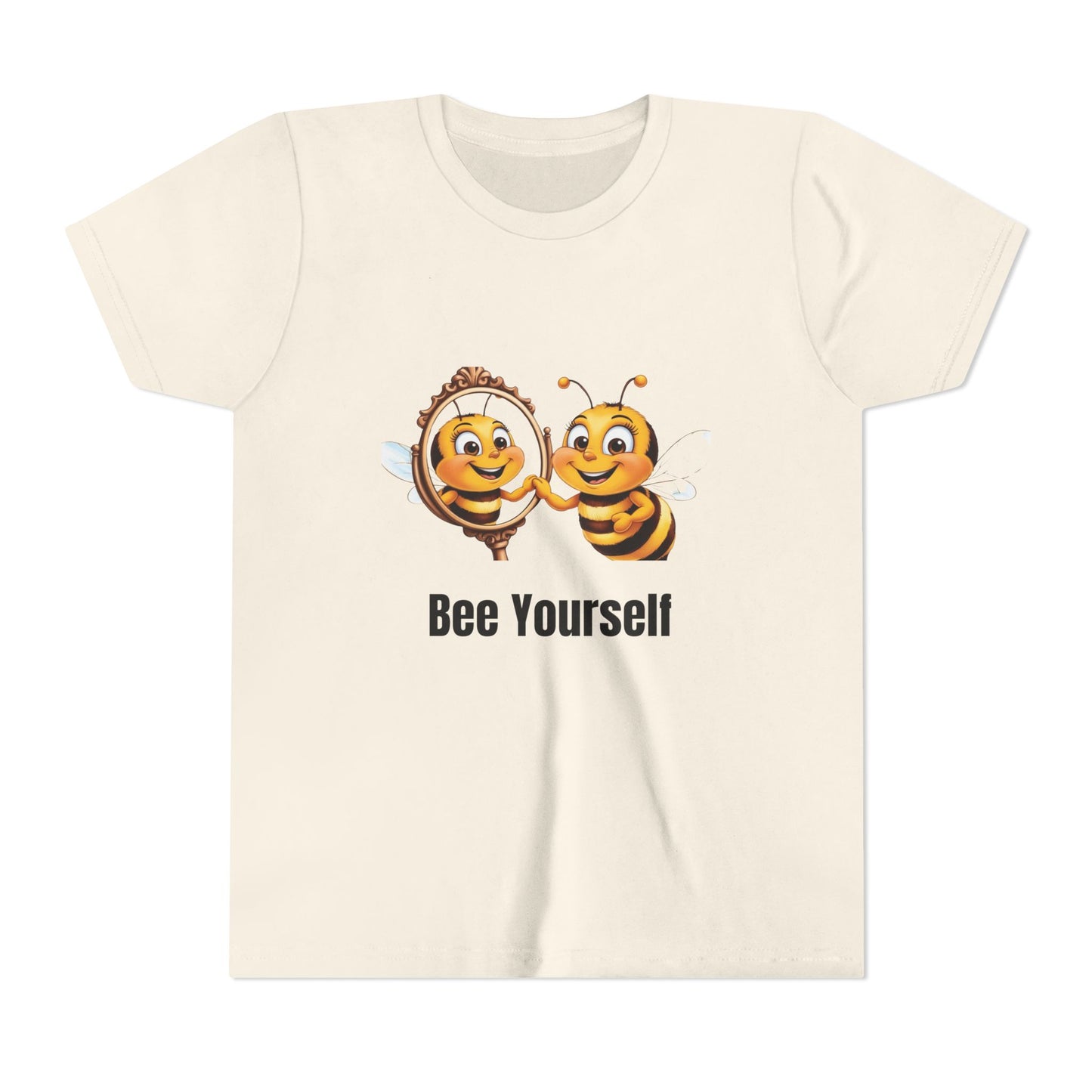 Bee Yourself Youth Short Sleeve Tee - Cute Bee Design for Creative Kids