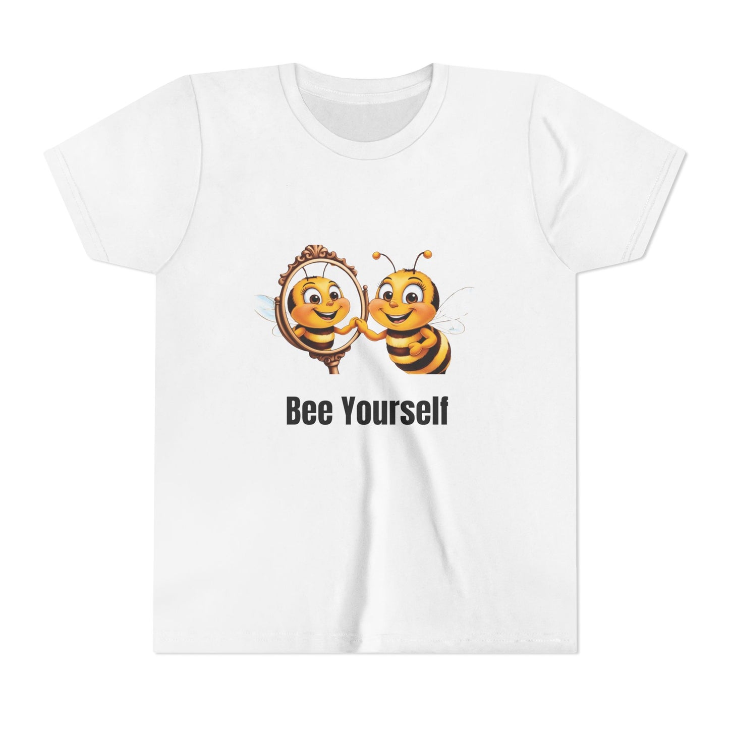 Bee Yourself Youth Short Sleeve Tee - Cute Bee Design for Creative Kids