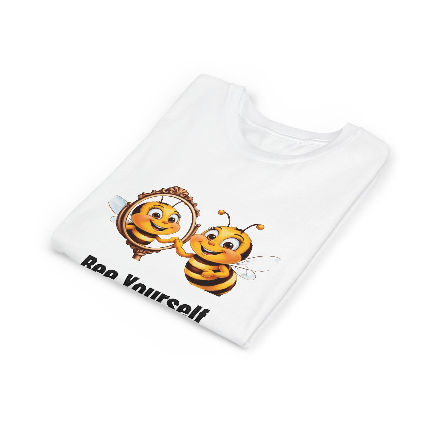 Bee Yourself Youth Short Sleeve Tee - Cute Bee Design for Creative Kids
