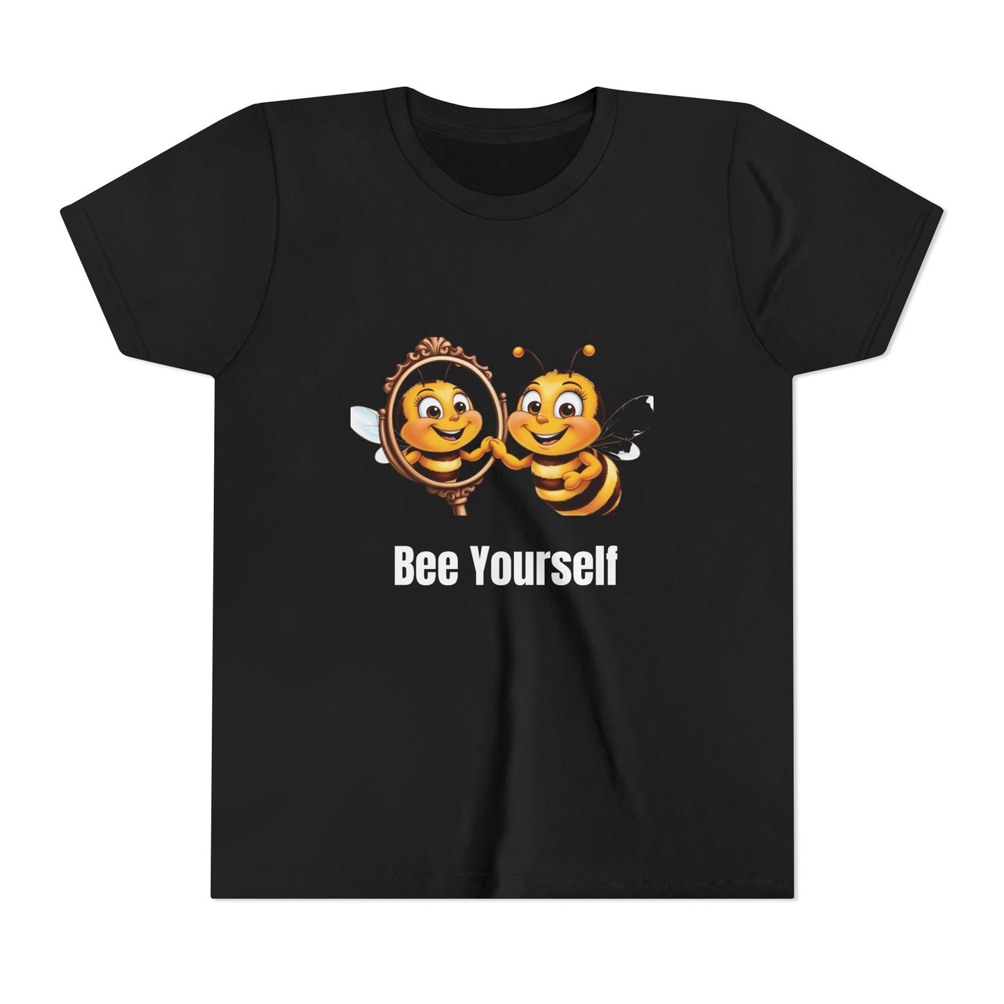Bee Yourself Youth Short Sleeve Tee - Cute Bee Design for Creative Kids