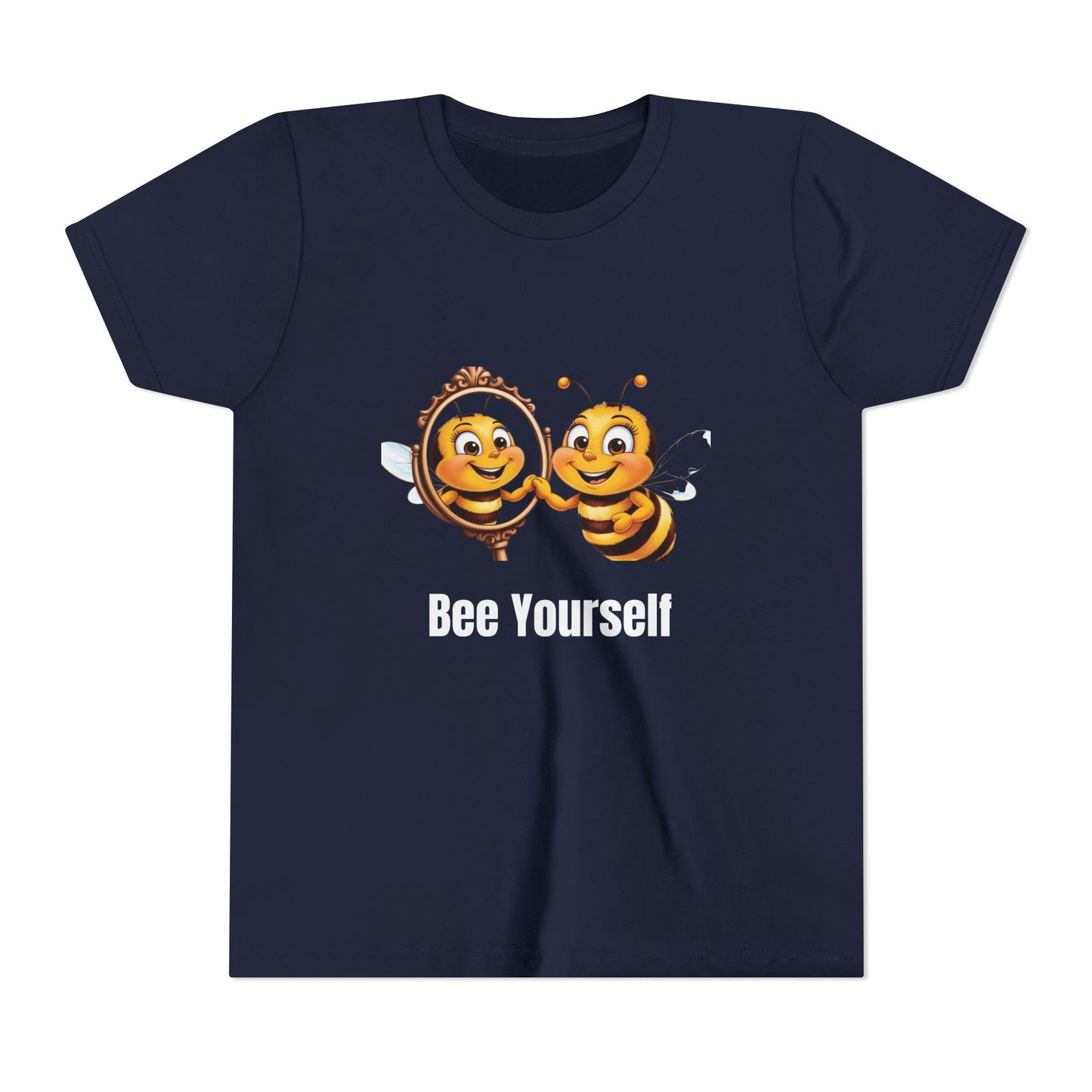 Bee Yourself Youth Short Sleeve Tee - Cute Bee Design for Creative Kids