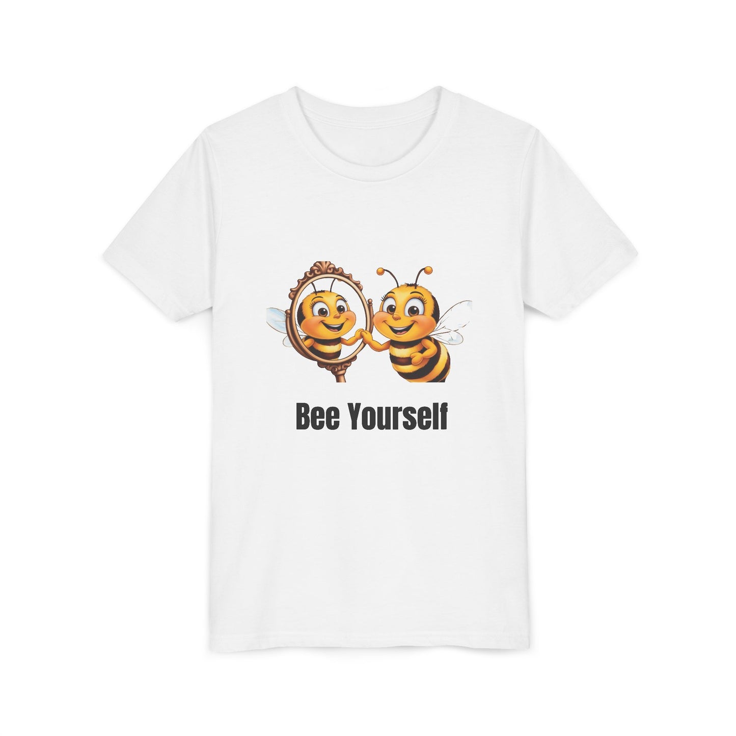 Bee Yourself Youth Short Sleeve Tee - Cute Bee Design for Creative Kids