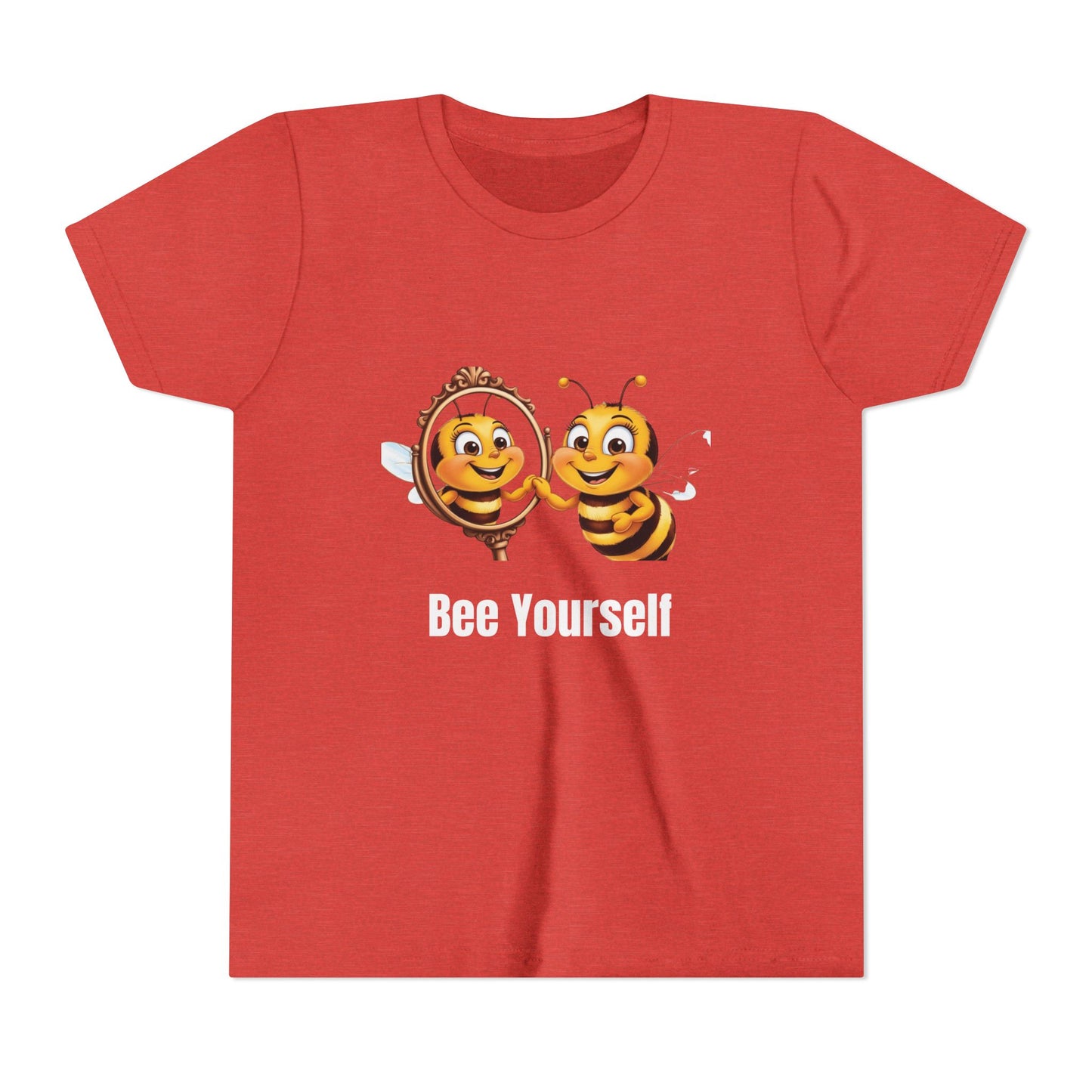 Bee Yourself Youth Short Sleeve Tee - Cute Bee Design for Creative Kids