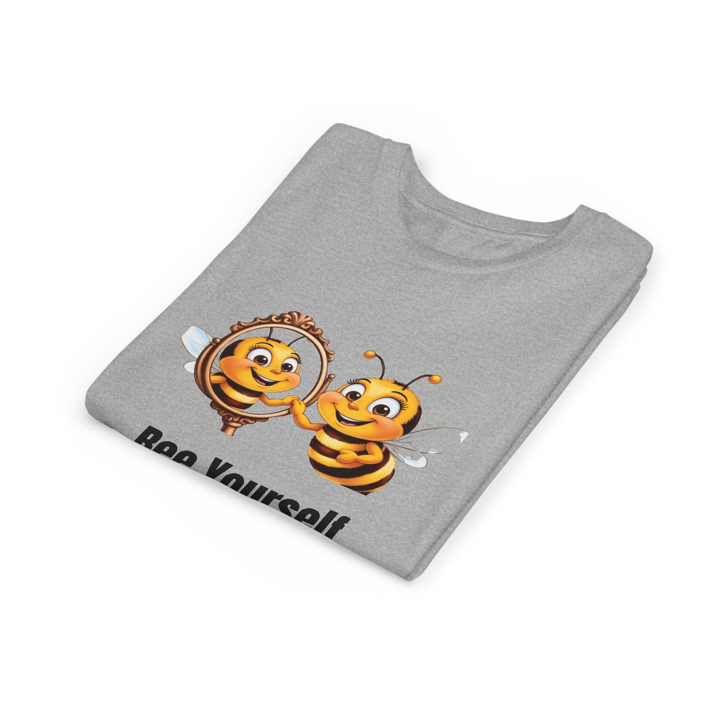 Bee Yourself Youth Short Sleeve Tee - Cute Bee Design for Creative Kids