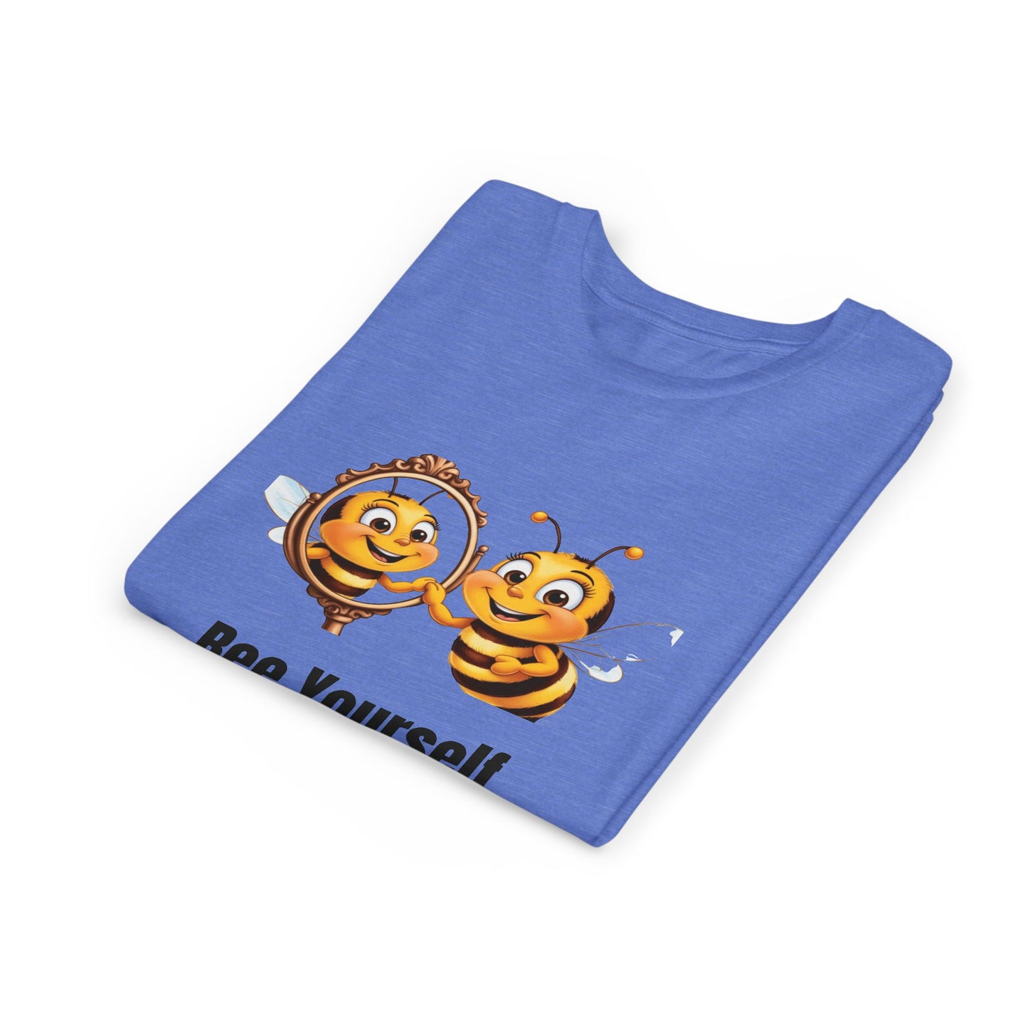 Bee Yourself Youth Short Sleeve Tee - Cute Bee Design for Creative Kids