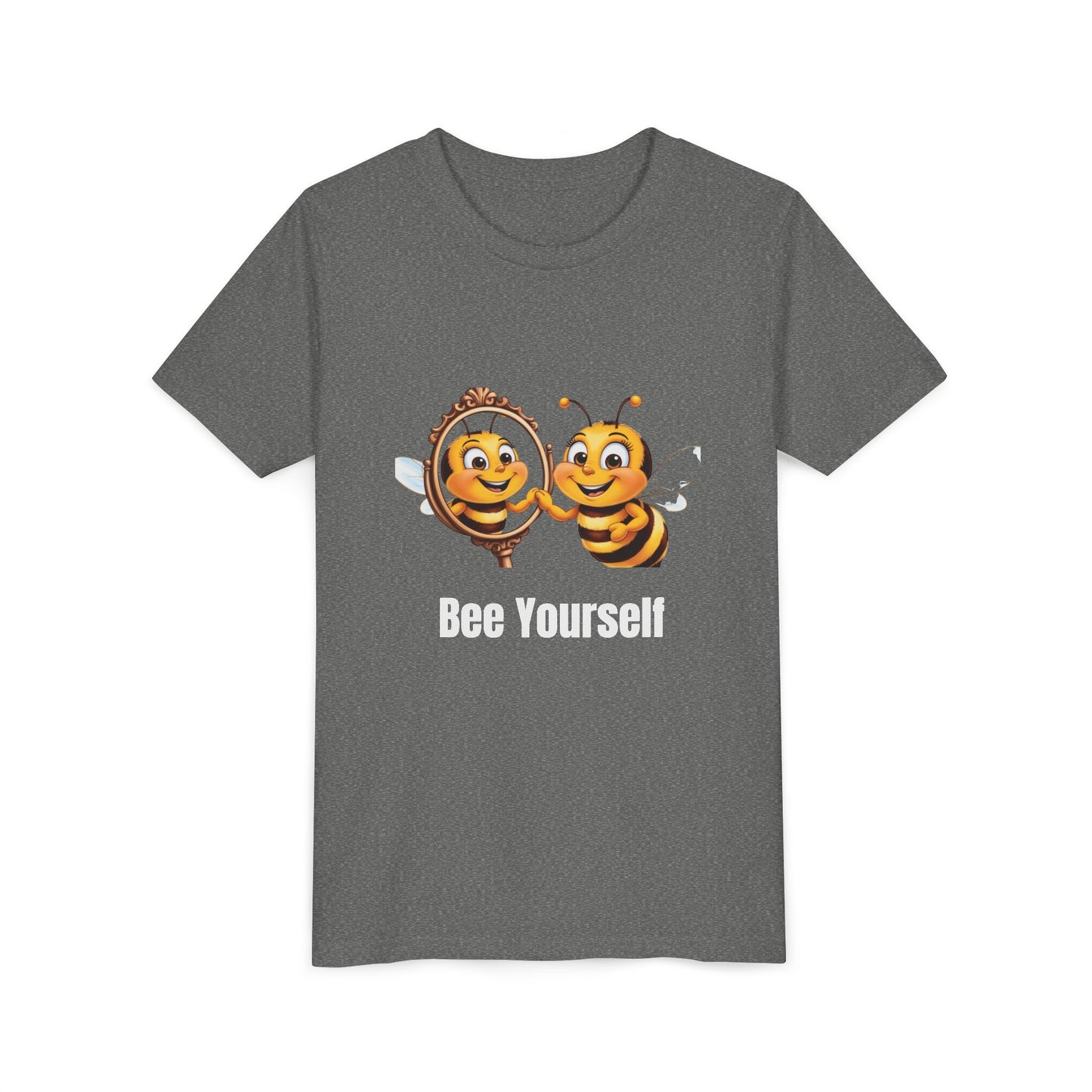 Bee Yourself Youth Short Sleeve Tee - Cute Bee Design for Creative Kids