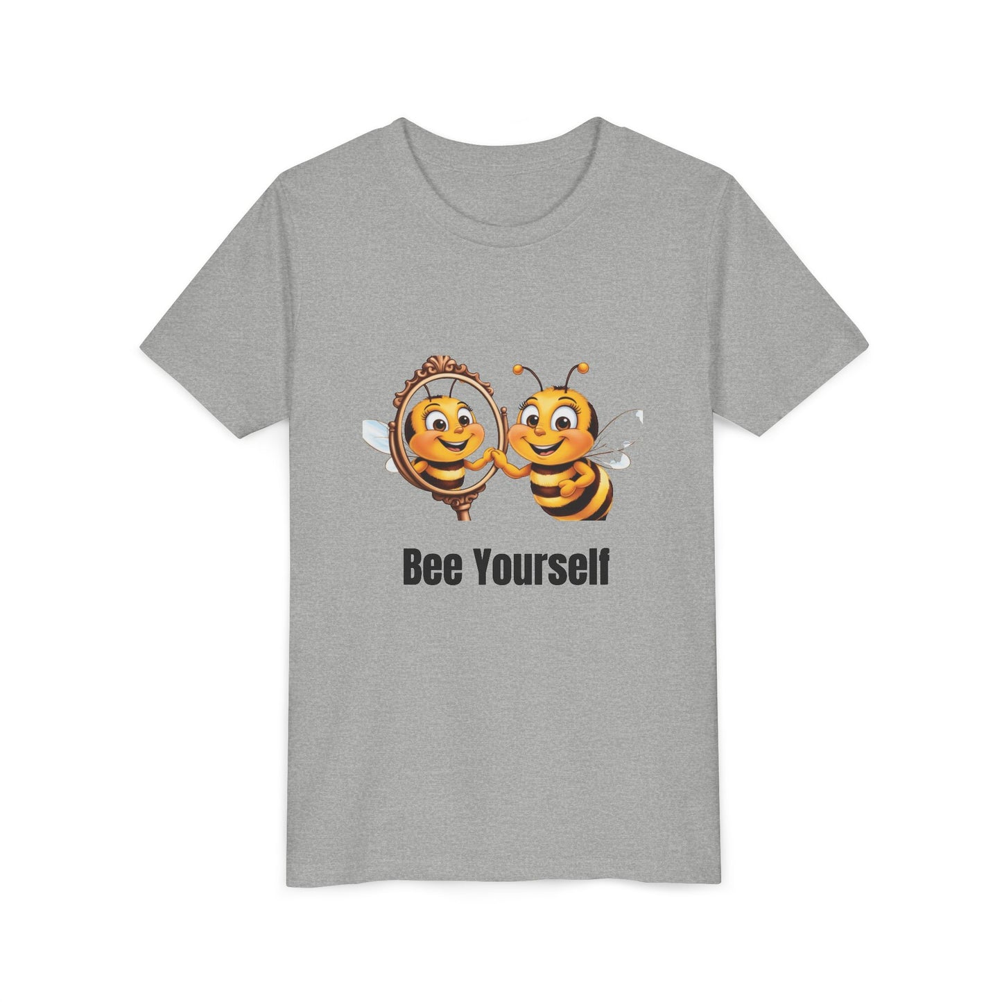 Bee Yourself Youth Short Sleeve Tee - Cute Bee Design for Creative Kids