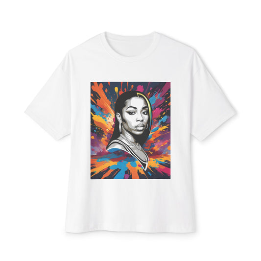 Bold Artist-Inspired Unisex Oversized Boxy Tee, Graphic Tee for Creative Souls, Statement T-Shirt, Colorful Streetwear, Gift for Art Lovers