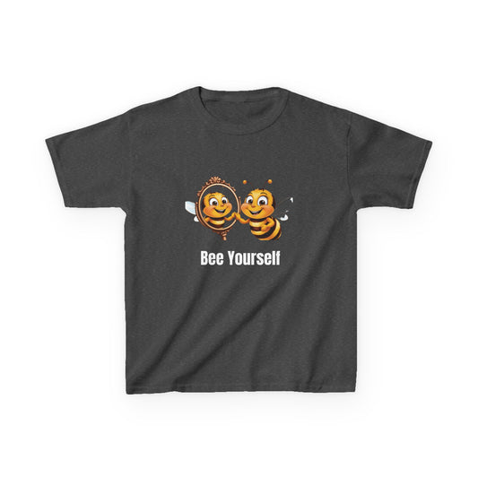 Bee Yourself Kids Heavy Cotton Tee - Cute Bee Design for Fun Playdays